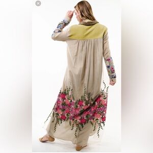 Aratta Kensington Garden Duster-stunning details! Sz M NWT